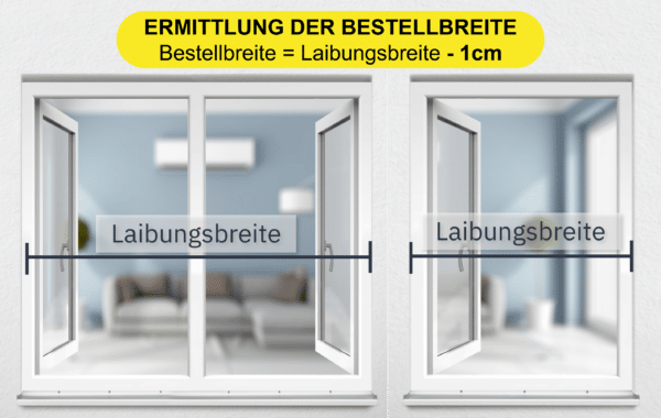È possibile determinare la larghezza dell'ordine misurando la larghezza della fuga e sottraendo un centimetro come misura di sicurezza.