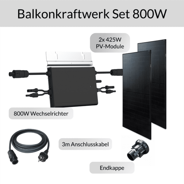 Set di centrali elettriche da balcone 800W