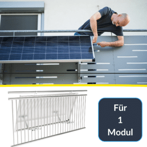 Immagine Montaggio della centrale elettrica del balcone sulla ringhiera del balcone