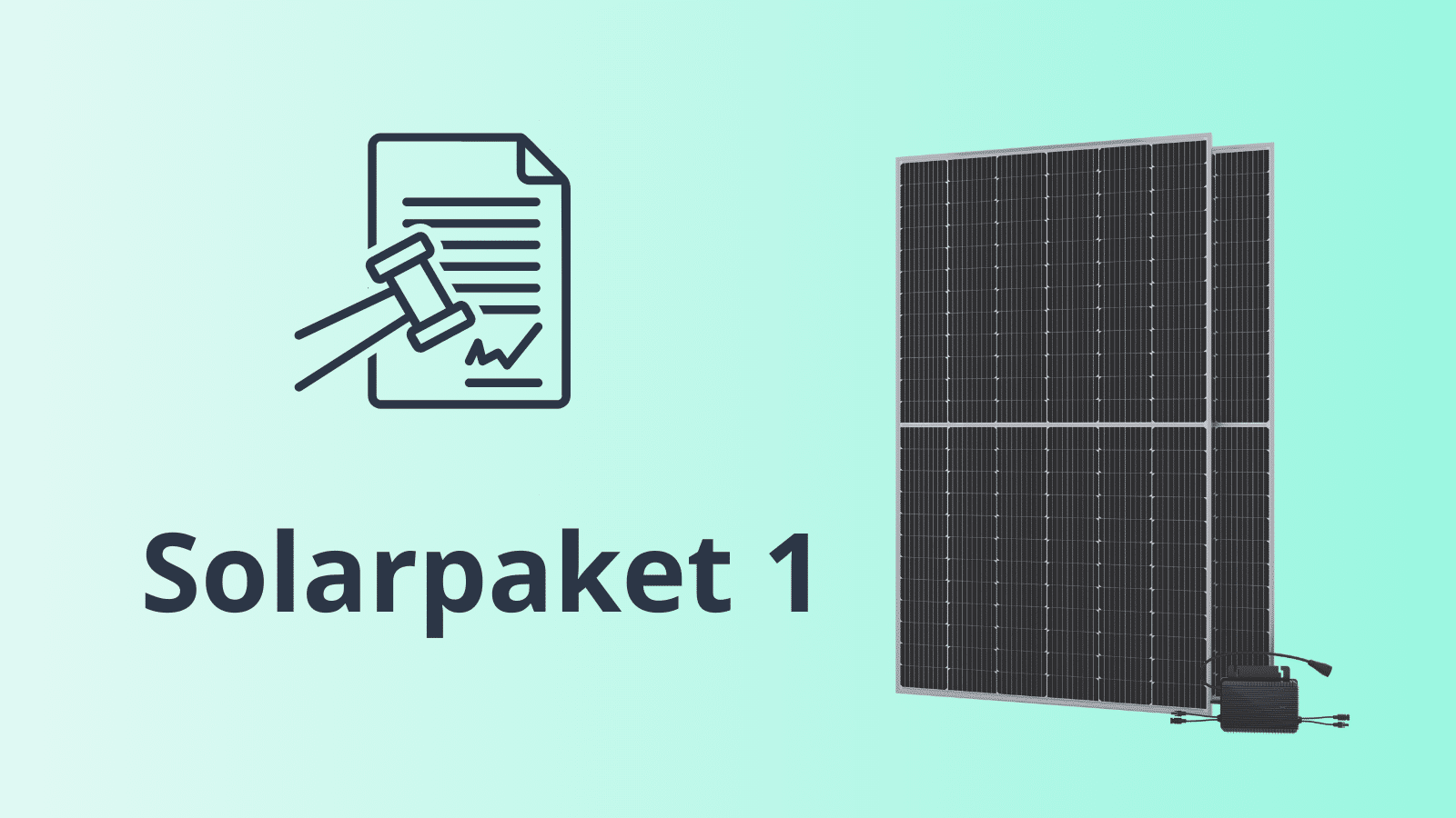 Il pacchetto solare 1 porta molte semplificazioni per le centrali elettriche da balcone
