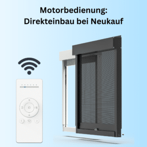 Funzionamento motorizzato (installazione diretta con una nuova tenda a rullo)