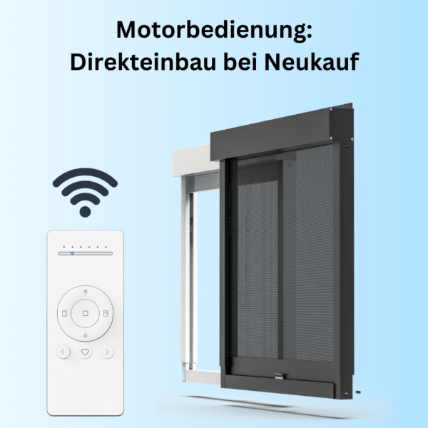 Funzionamento motorizzato (installazione diretta con una nuova tenda a rullo)