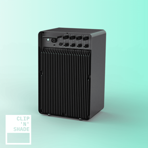 Sistema di stoccaggio Marstek Jupiter-C con inverter integrato da 800W - vista posteriore