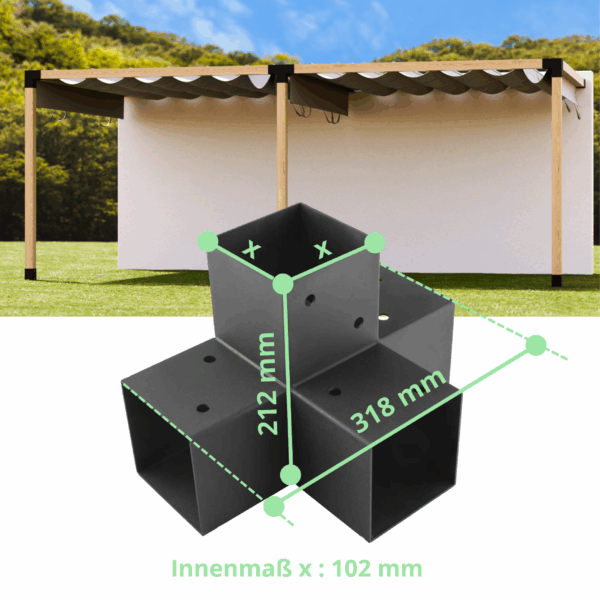 Dimensioni Connettore ad angolo X Connettore a montante Connettore a trave