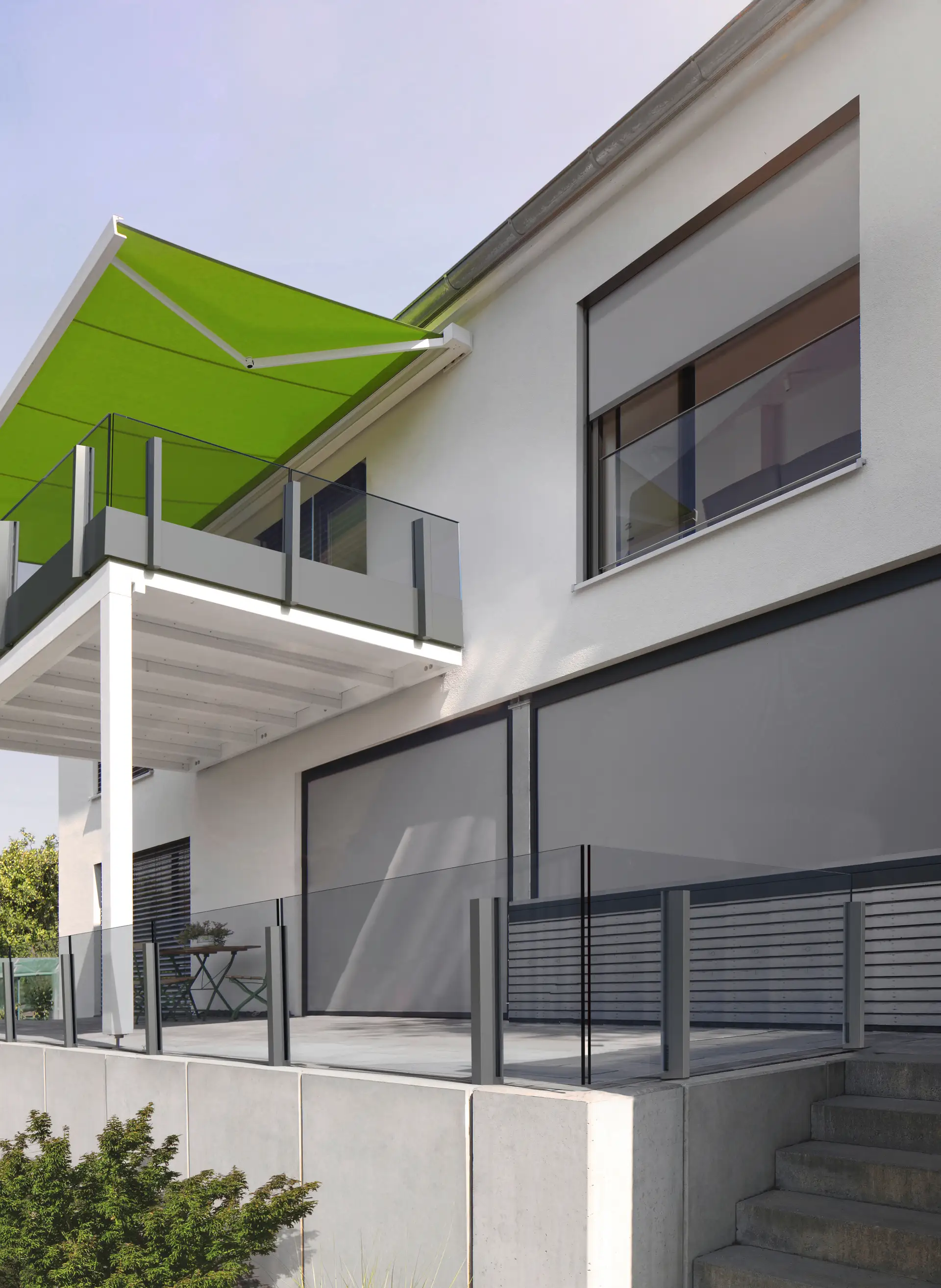 Adattamento di una tenda da sole verticale