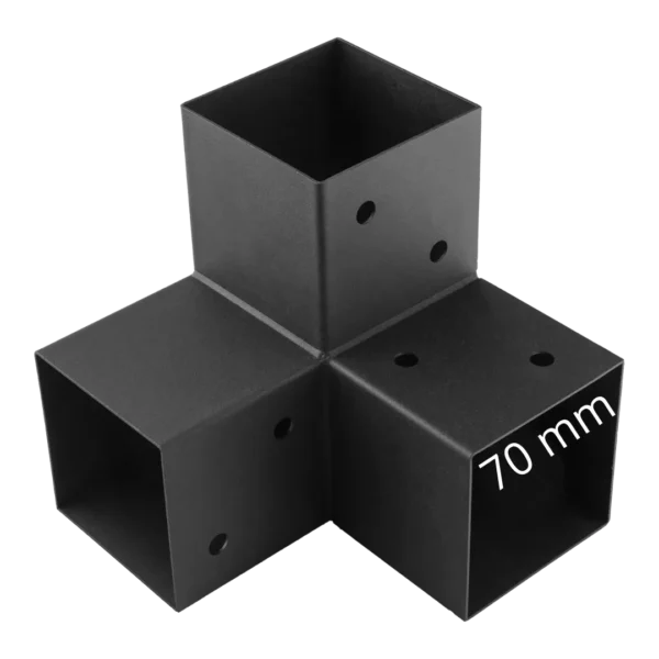 Connettore angolare a Y Connettore per montante 70 mm