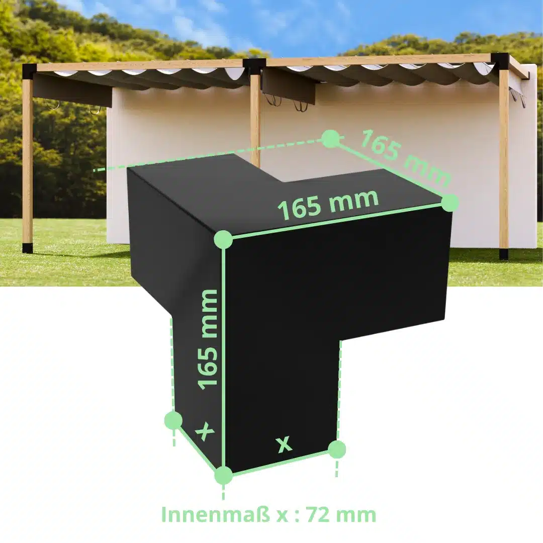 Connettore angolare a Y 70 mm Dimensioni